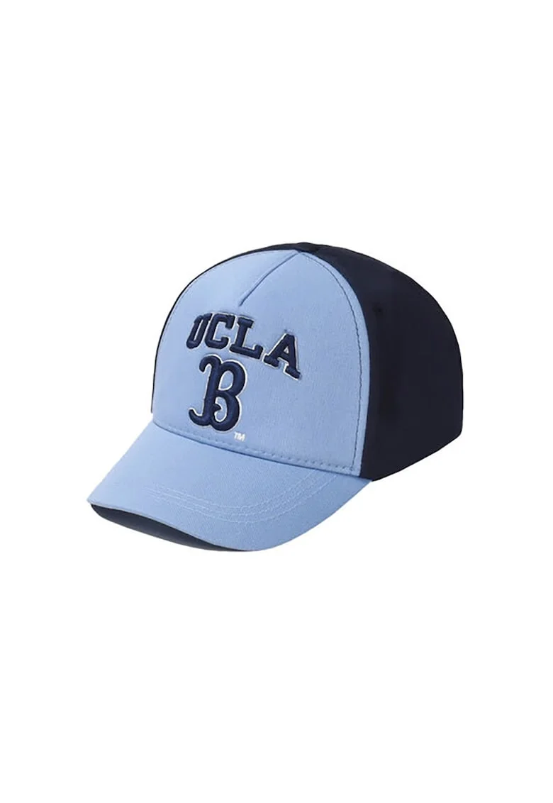Sapca unisex din bumbac cu broderie logo Malibu, Albastru prafuit/Bleumarin