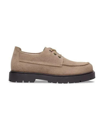 Birkenstock pantofi de piele întoarsă Highwood Moc Lace Low