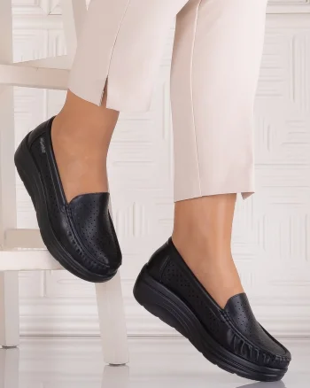 Pantofi dama casual Negrii din Piele Naturală Anastassia