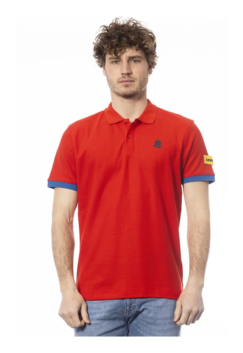Tricou polo de bumbac, Rosu