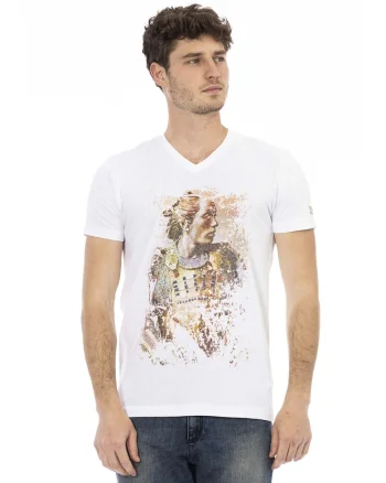 Tricou regular-fit cu imprimeu, Alb