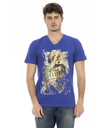 Tricou regular-fit cu imprimeu, Albastru royal
