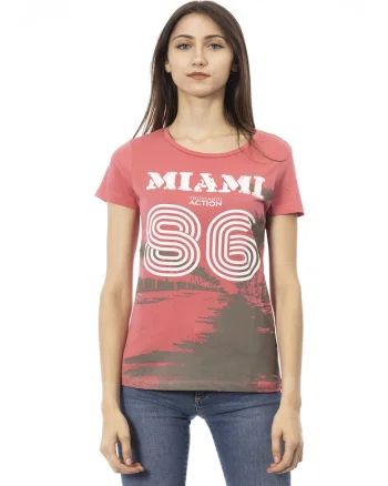 Tricou slim-fit cu design si decolteu rotund