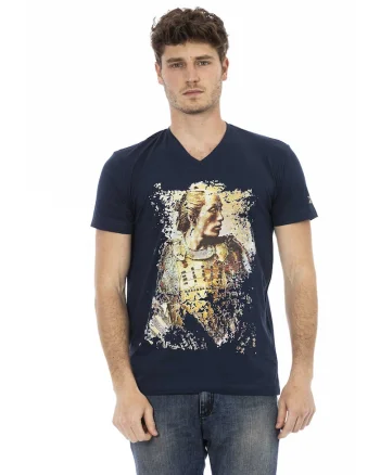 Tricou regular-fit cu imprimeu, Albastru inchis