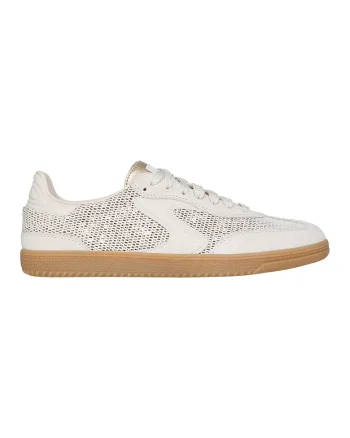 Pantofi sport din piele cu aspect cu perforatii Hotshot - Meshing Well, Auriu/Alb murdar