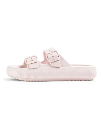 Papuci flatform Treno, Lila