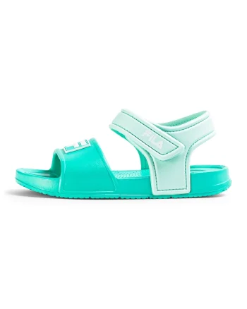 Sandale cu inchidere velcro si logo