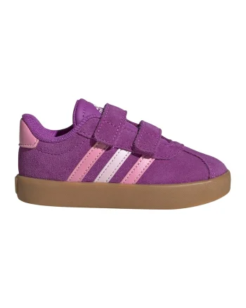 Pantofi sport Court 3.0 de piele intoarsa cu velcro, Violet