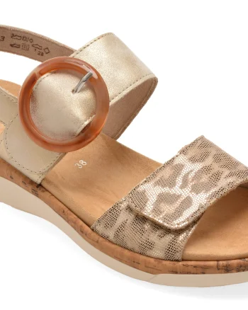 Sandale REMONTE bej, R6853, din piele ecologica