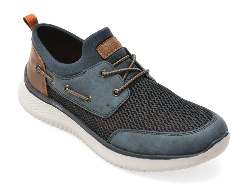 Pantofi sport RIEKER bleumarin, B9643, din material textil