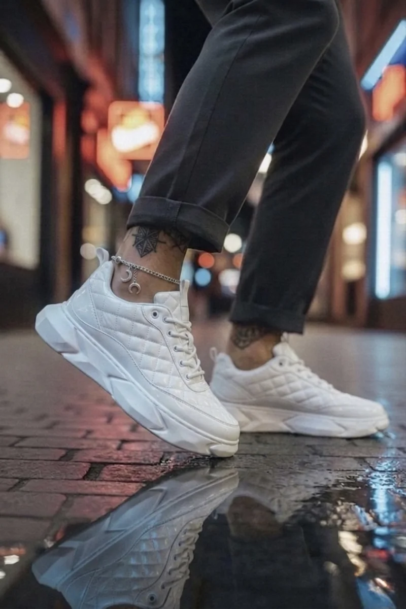 Adidasi barbati casual  albi 23021