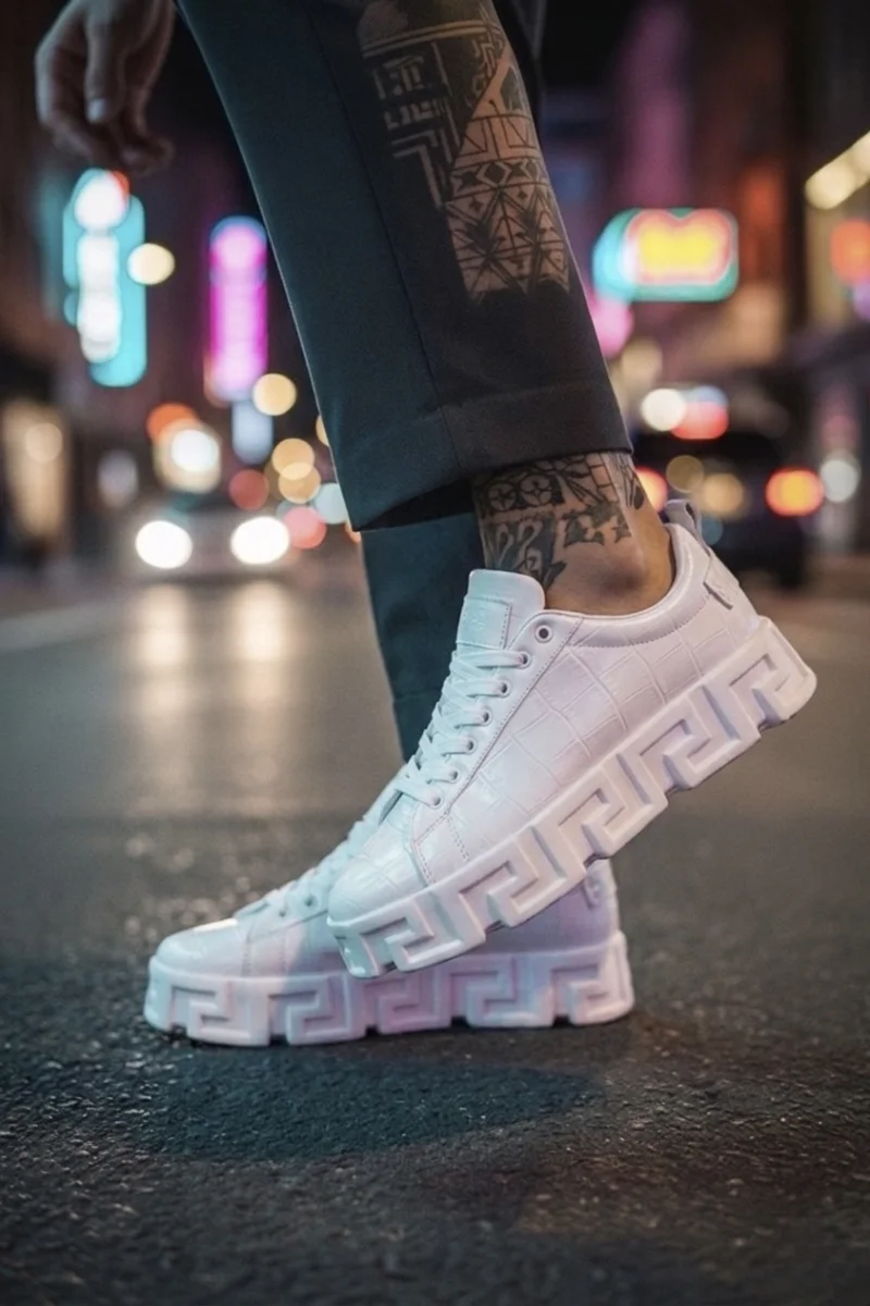 Adidasi barbati casual  VSC  albi 0825