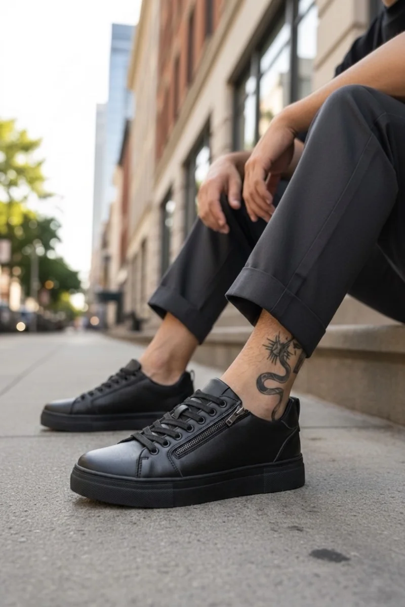 Adidasi barbati casual  negri C76