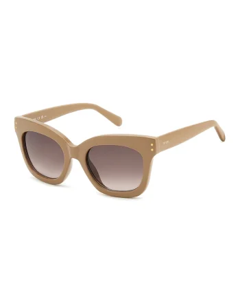 Ochelari de soare, cat-eye cu lentile in degrade, Bej