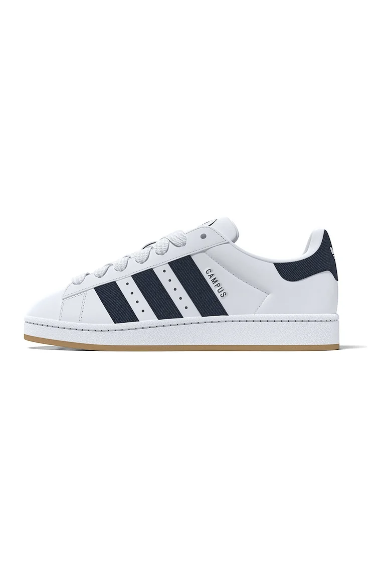 Pantofi sport din piele Campus 00s, Alb/Bleumarin
