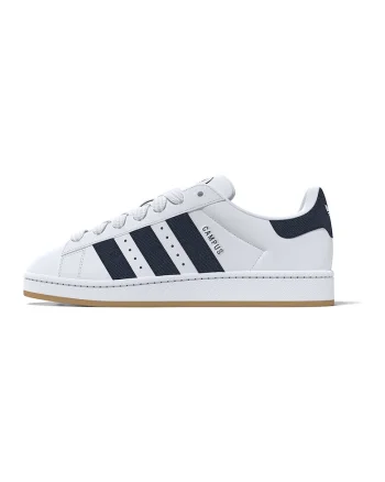 Pantofi sport din piele Campus 00s, Alb/Bleumarin