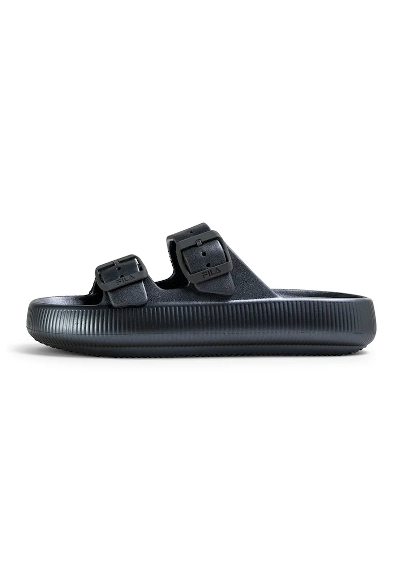 Papuci flatform Treno, Argintiu