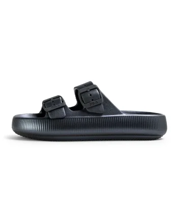 Papuci flatform Treno, Argintiu
