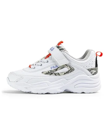 Pantofi sport din piele ecologica cu velcro Skye, Alb/Negru/Albastru lavanda/Bej