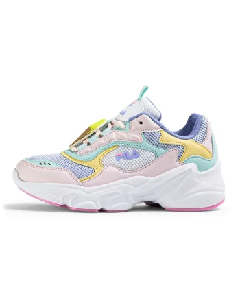 Pantofi sport cu garnituri de plasa Collene Gelato, Maro/Albastru lavanda/Albastru glaciar/Roz pal/Verde lime