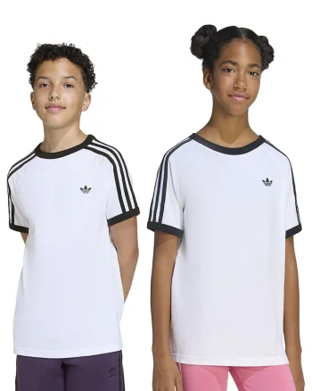 Tricou cu maneci raglan 3Stripe, Negru/Alb optic
