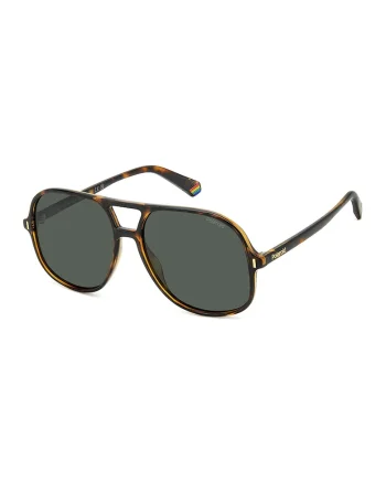 Ochelari de soare aviator unisex cu lentile polarizate, Maro inchis/Maro deschis/Gri antracit
