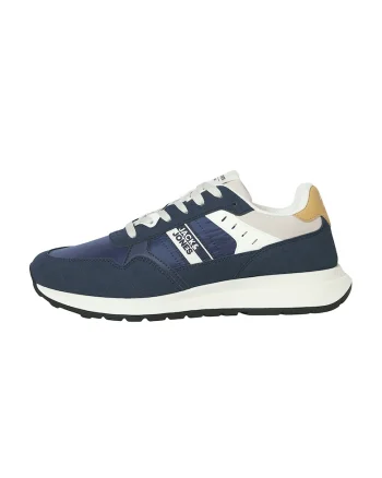 Pantofi sport cu insertii din plasa, Bleumarin