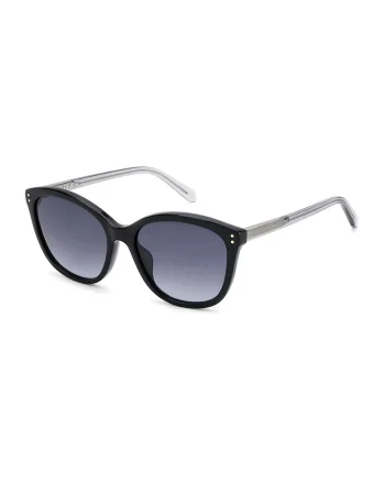 Ochelari de soare cat-eye, Negru/Gri deschis