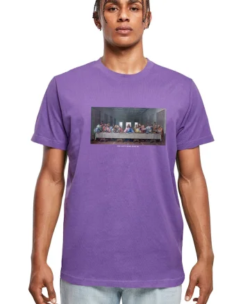 Tricou de bumbac cu imprimeu foto, Ametist