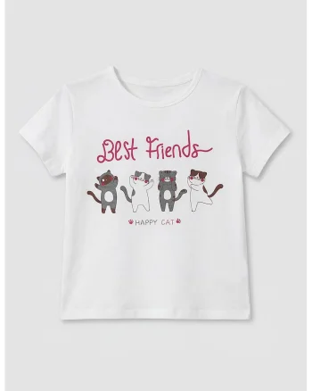 Tricou regular fit de bumbac, Alb/Violet tyrian/Gri inchis