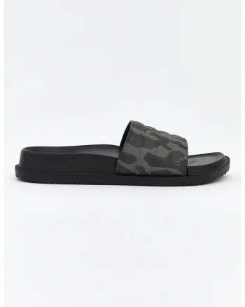 Papuci cu model camuflaj, Negru/Gri inchis