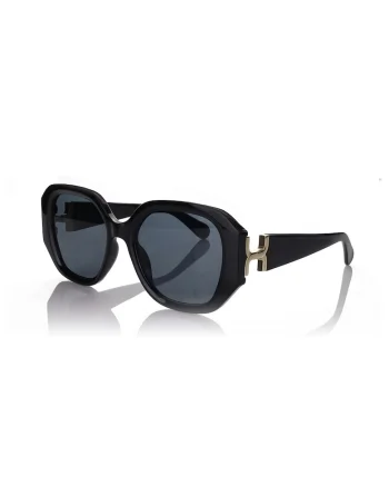 Ochelari de soare cu lentile patrate, Negru
