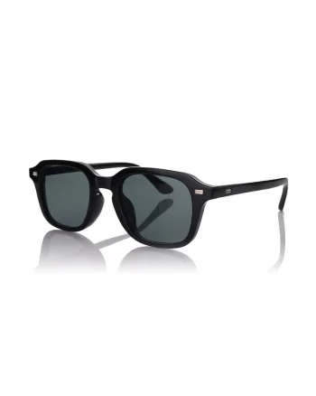 Ochelari de soare cu lentile patrate, Negru
