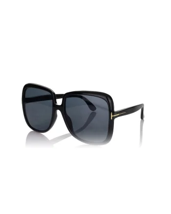 Ochelari de soare cu lentile patrate, Negru