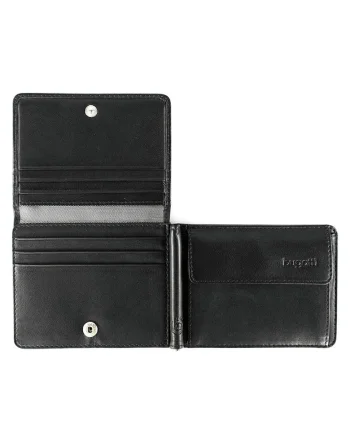Portofel  Primo, piele neagra, Negru