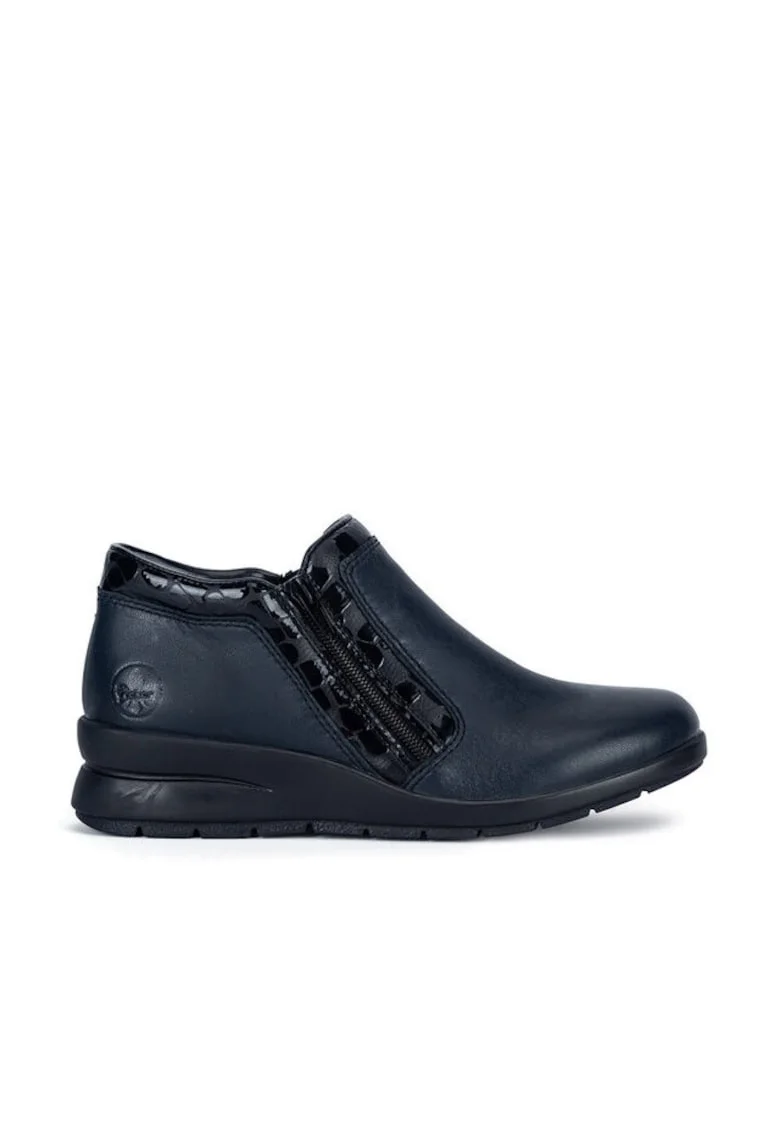 Pantofi dama,  bleumarin, piele naturala, 456458, Albastru
