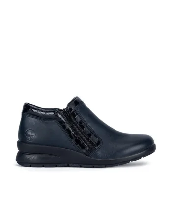 Pantofi dama,  bleumarin, piele naturala, 456458, Albastru