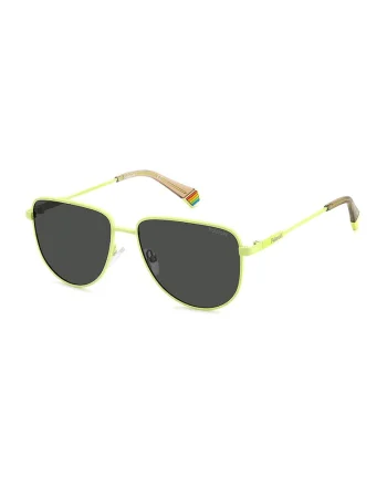 Ochelari de soare unisex cu lentile polarizate, Verde lime