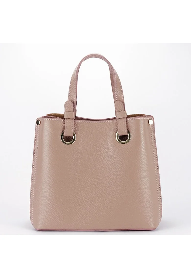 Geanta roz medie din piele naturala 8916 129 Roz, 23x25x12
