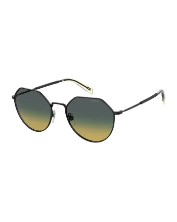 Ochelari de soare rotunzi cu lentile degrade, Negru