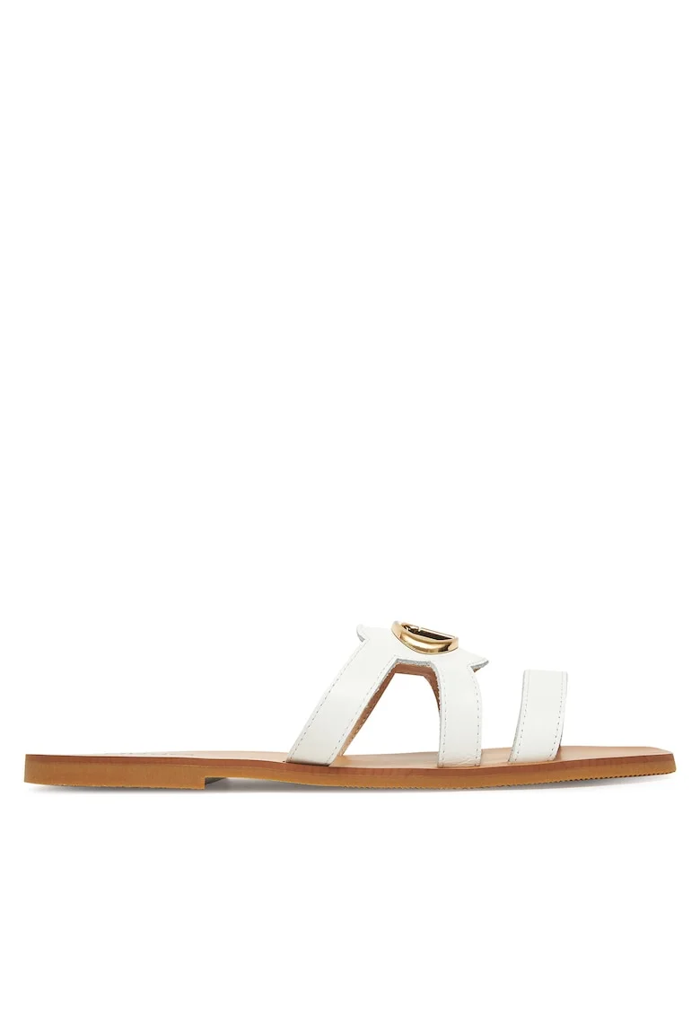 Sandale dama,  piele naturala, 49797, Alb