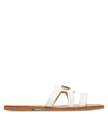 Sandale dama,  piele naturala, 49797, Alb