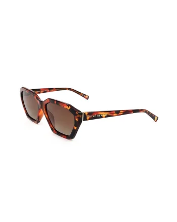 Ochelari de soare hexagonali cu lentile cu aspect in degrade, Maro/Portocaliu