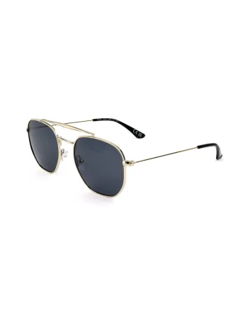 Ochelari de soare aviator Metal, Auriu/Gri