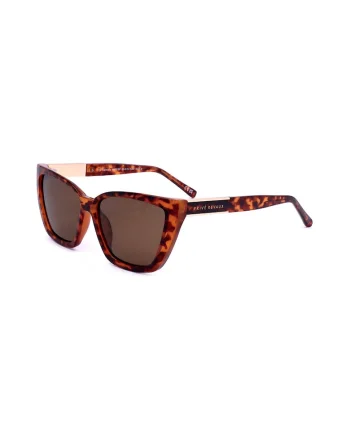 Ochelari de soare cat-eye polarizati, Auriu/Maro