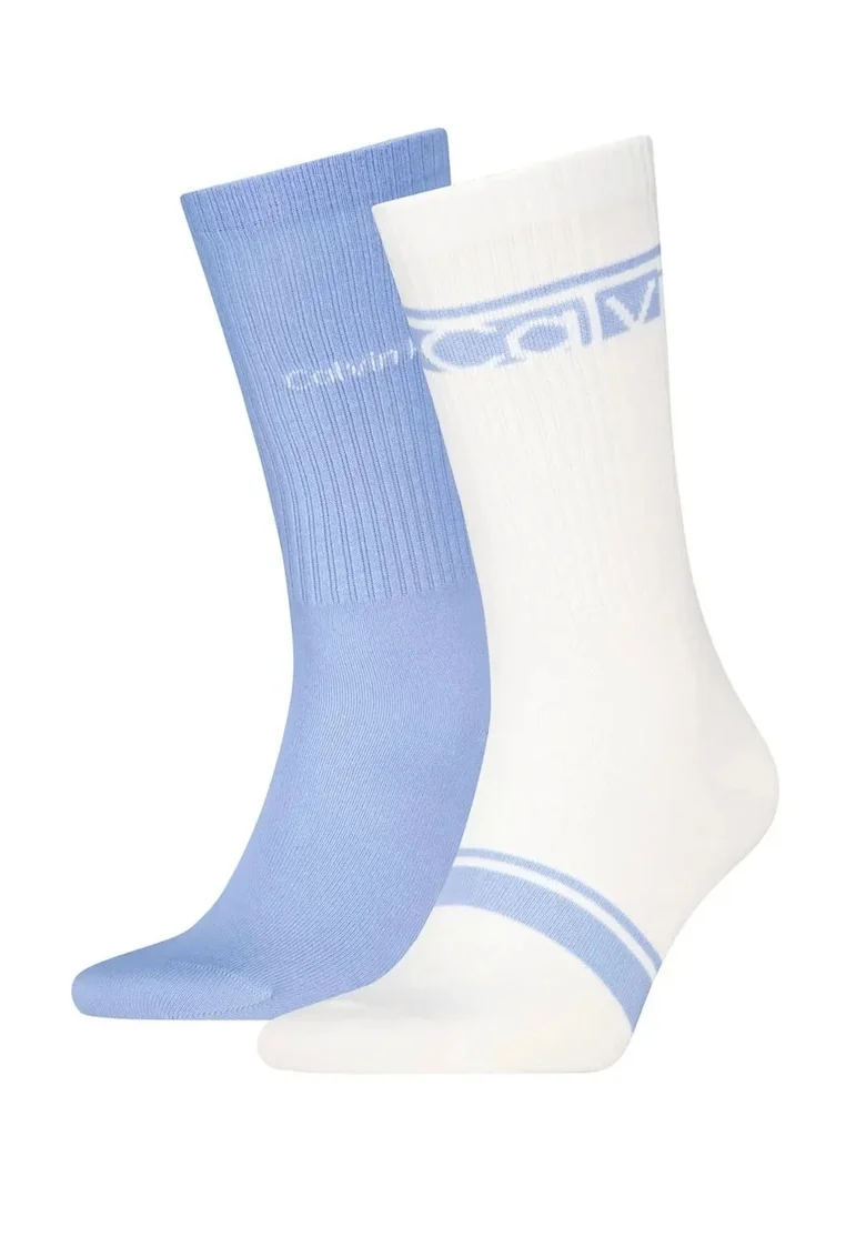 Set 2 perechi sosete lungi  701238808 ONE SIZE Alb, Albastru, Alb/Albastru deschis