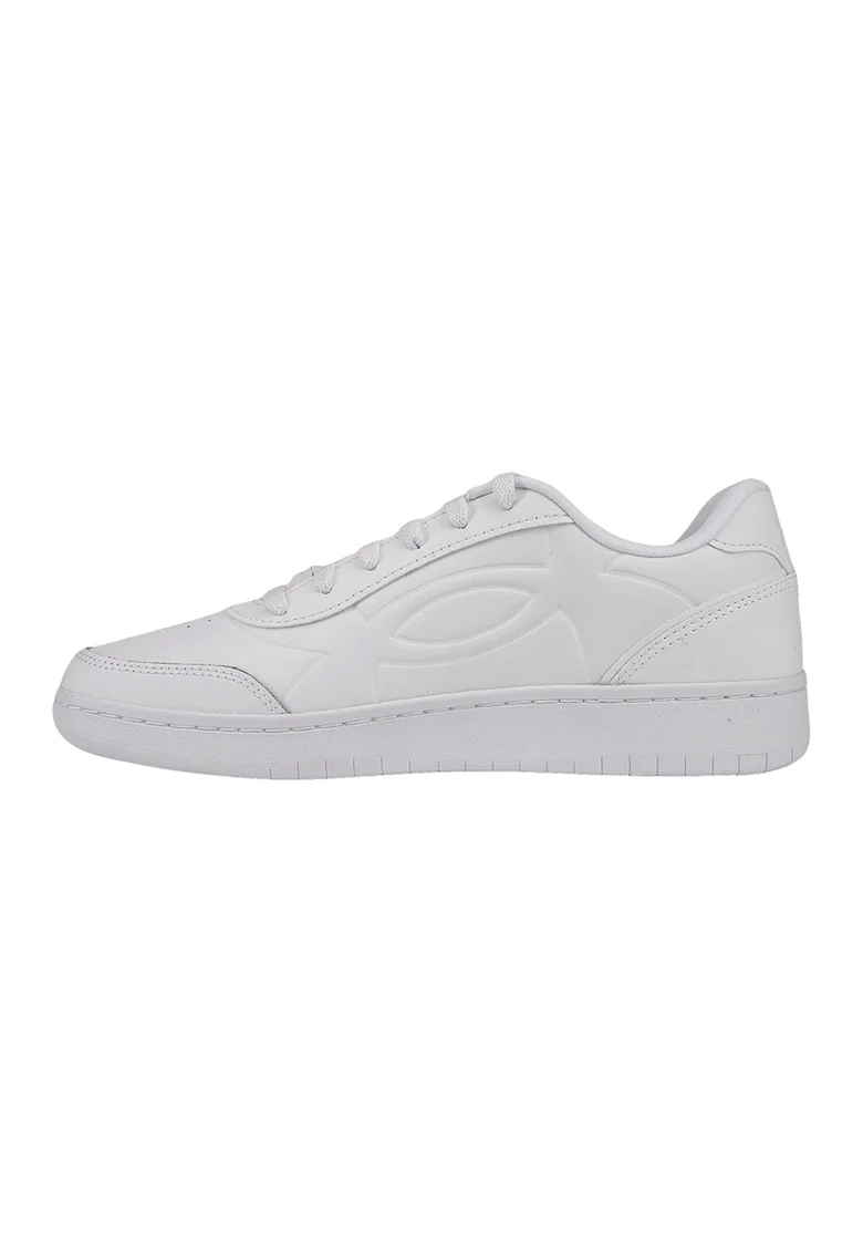 Pantofi sport UA Motion din piele cu insertii din piele ecologica, Alb