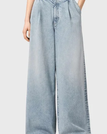 AllSaints blugi wide leg pentru femei HAZE