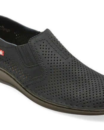 Pantofi RIEKER bleumarin, 5297, din piele naturala