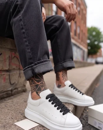 Adidasi barbati casual albi VIP ZR 777